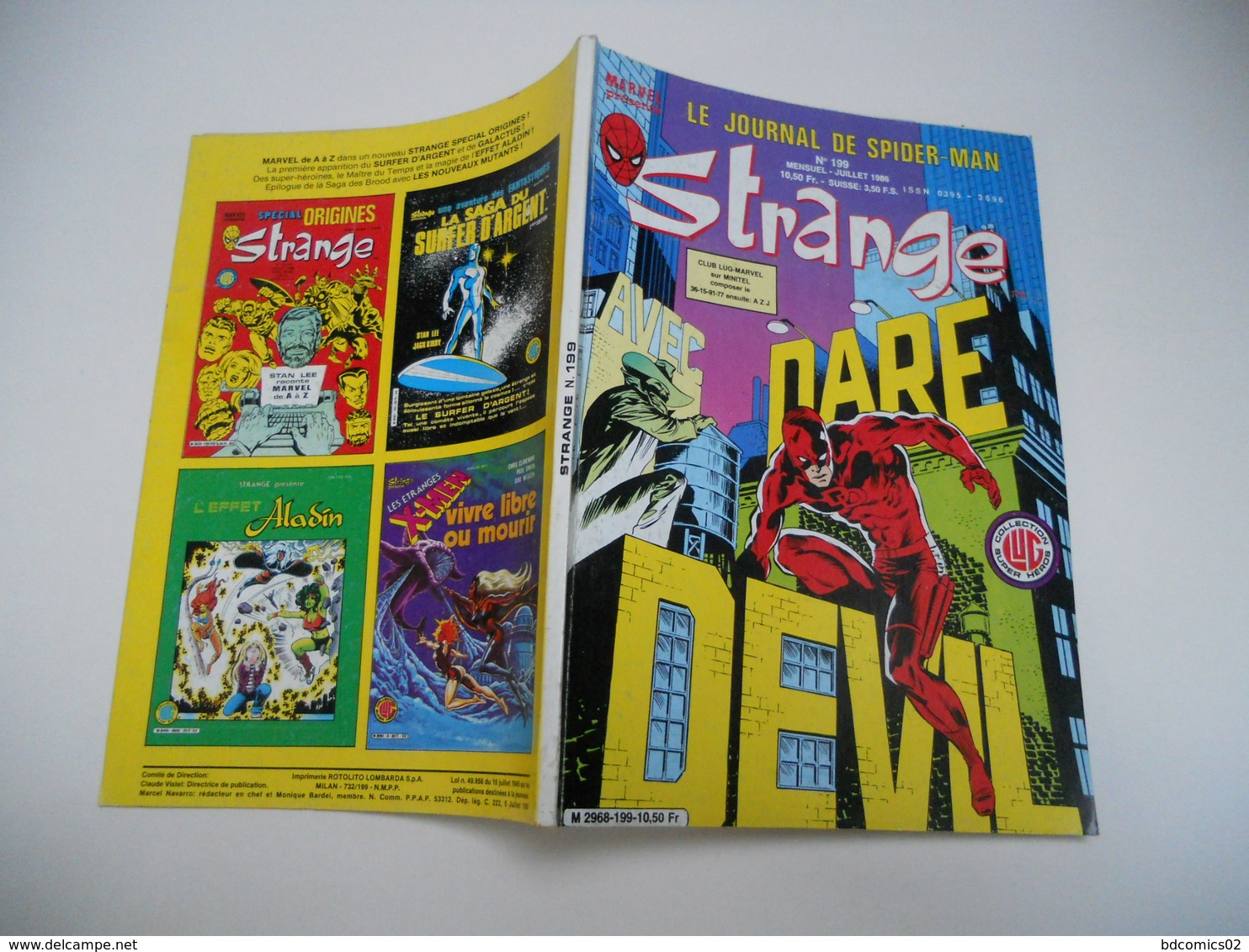 STRANGE EDITION LUG N°199  LA DIVISION ALPHA  L'ARAIGNEE + DAREDEVIL TBE - Strange