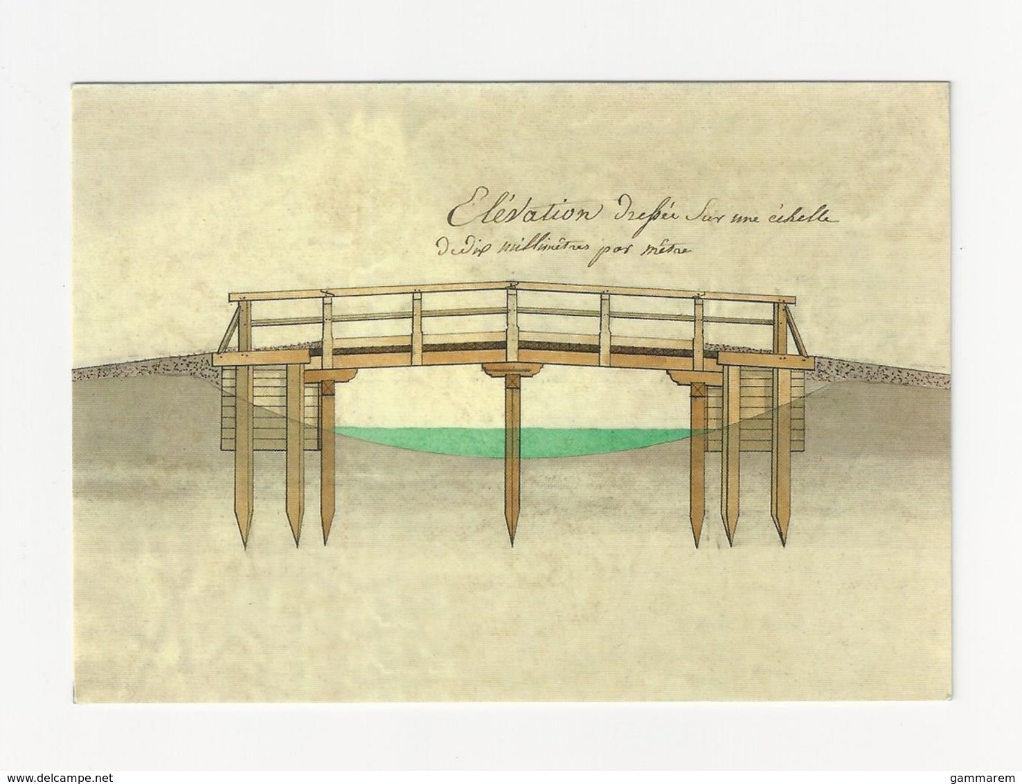 55 CIERGES - Plan De 1820 - élévation Du Pont Des Brébis - Cpm Meuse - Autres & Non Classés