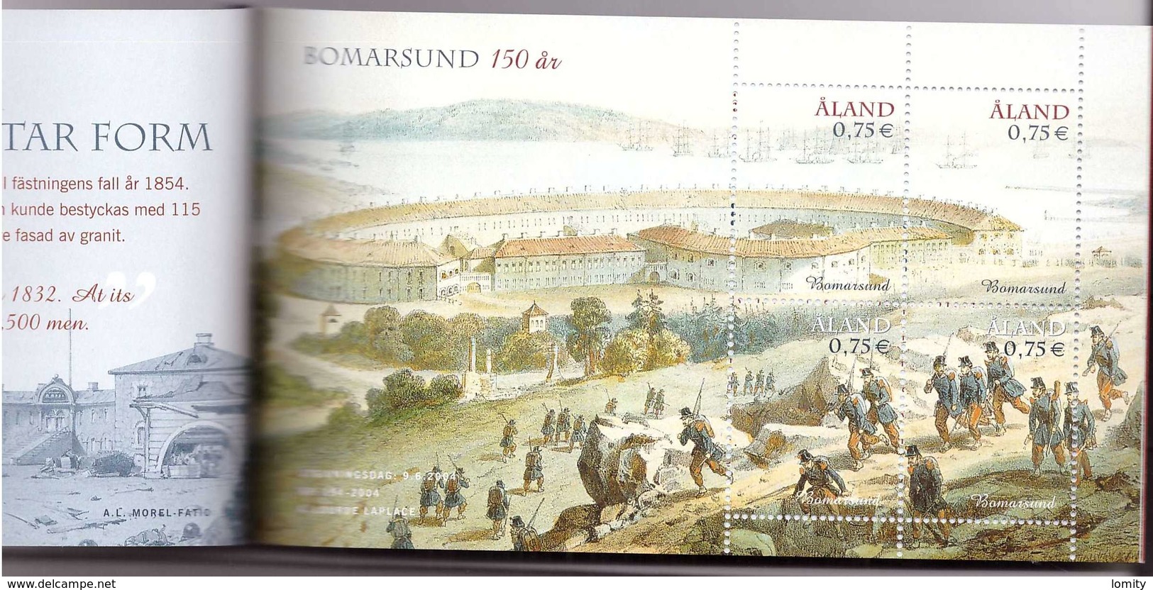 Aland Carnet Prestige ** (2004) Prestige Stamp Booklet C236 150eme Anniversaire Guerre De Crimée Bomarsund - Aland