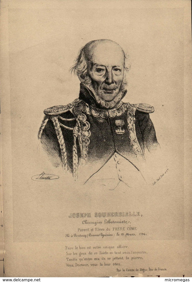 Joseph Souberbielle (1754-1846) - Chirurgiren Lithotomiste - Médecin De Robespierre - Estampes & Gravures