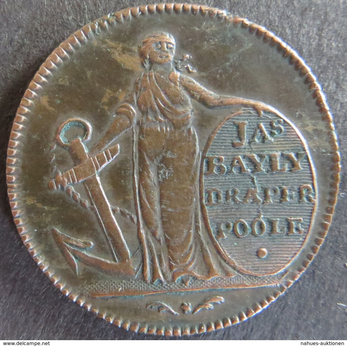 Großbritannien 1795 - Half Penny Token Prosperity To The Town Of Poole  Ss - Ohne Zuordnung