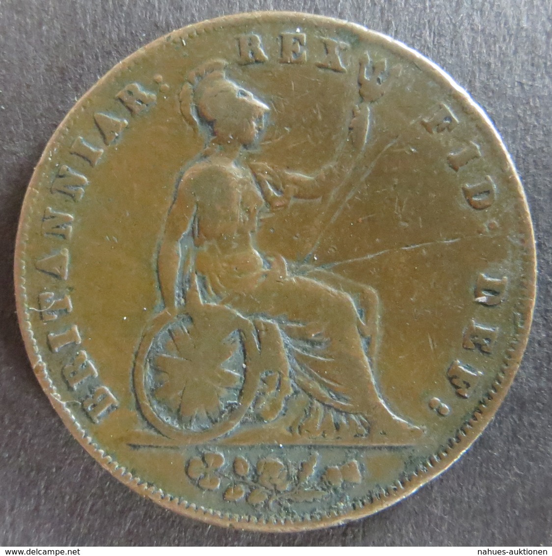 Großbritannien 1826 - Half Penny Token  Georgius IV. Dei Gratia Kupfer S - Ohne Zuordnung