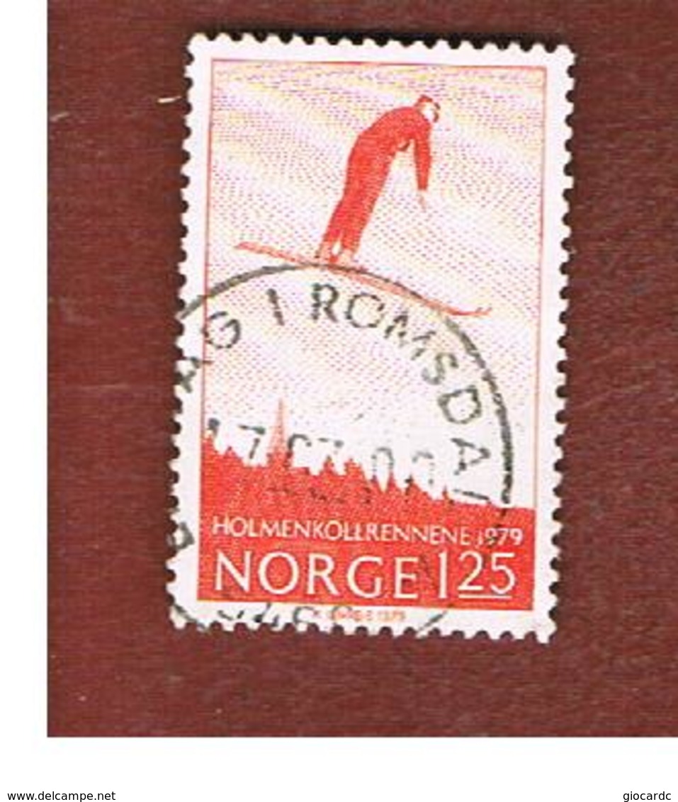 NORVEGIA  (NORWAY)    SG 839  -   1979  HOLMENKOLLEN SKIING COMPETITIONS   -   USED ° - Usati