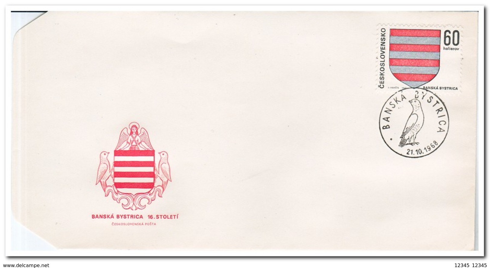 Tsjechoslowakije 1968, FDC, Day Of The Stamp - FDC