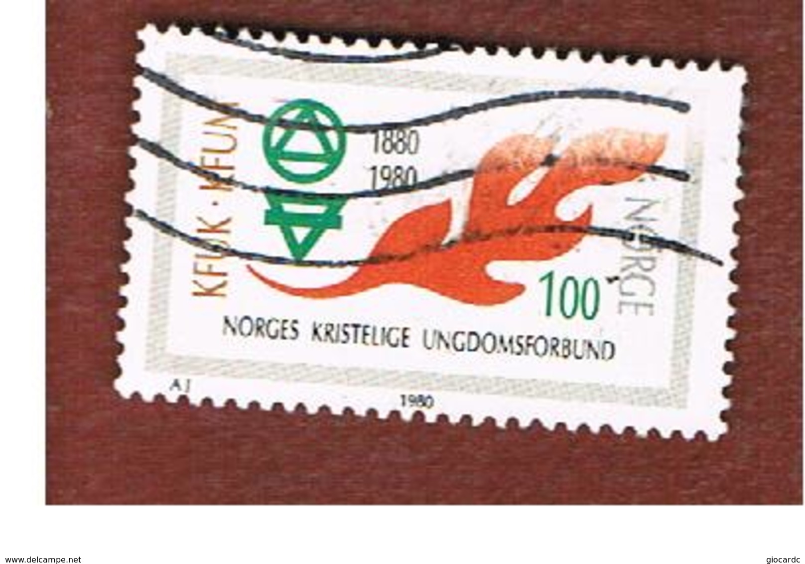 NORVEGIA  (NORWAY)    SG 854  -   1980   CHRISTIAN YOUTH ASSOCIATION  -   USED ° - Usati