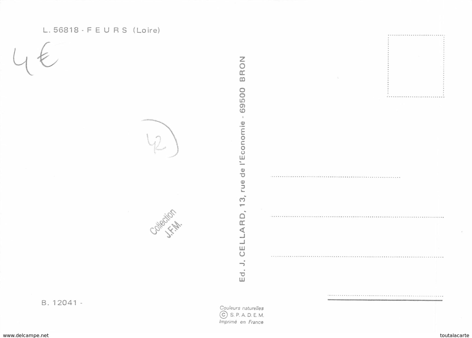 CPSM 42 FEURS MULTI VUES    Grand Format 15 X 10,5 Cm - Feurs