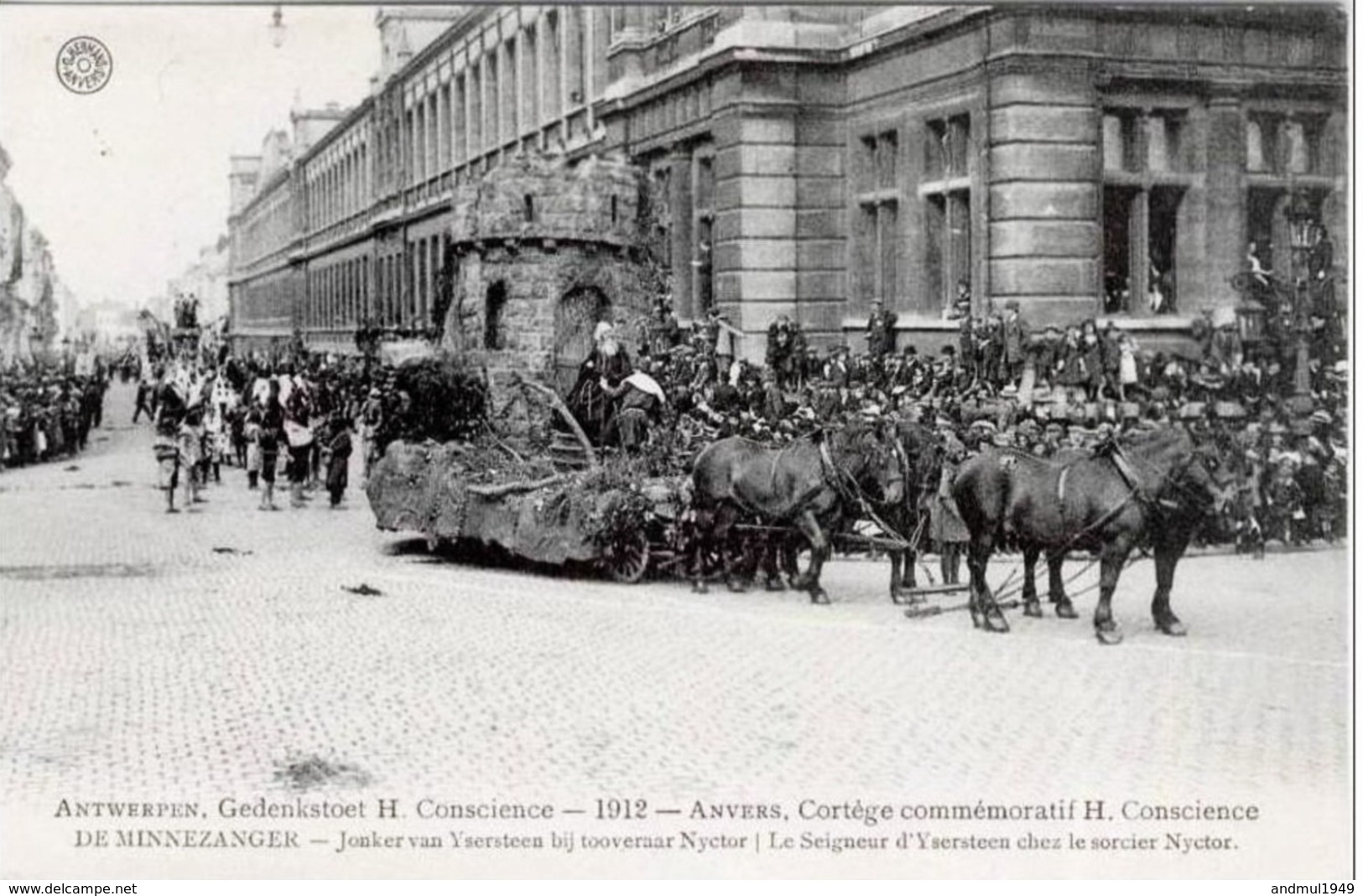 ANVERS-ANTWERPEN - Cortège Commémoratif H. Conscience - Antwerpen