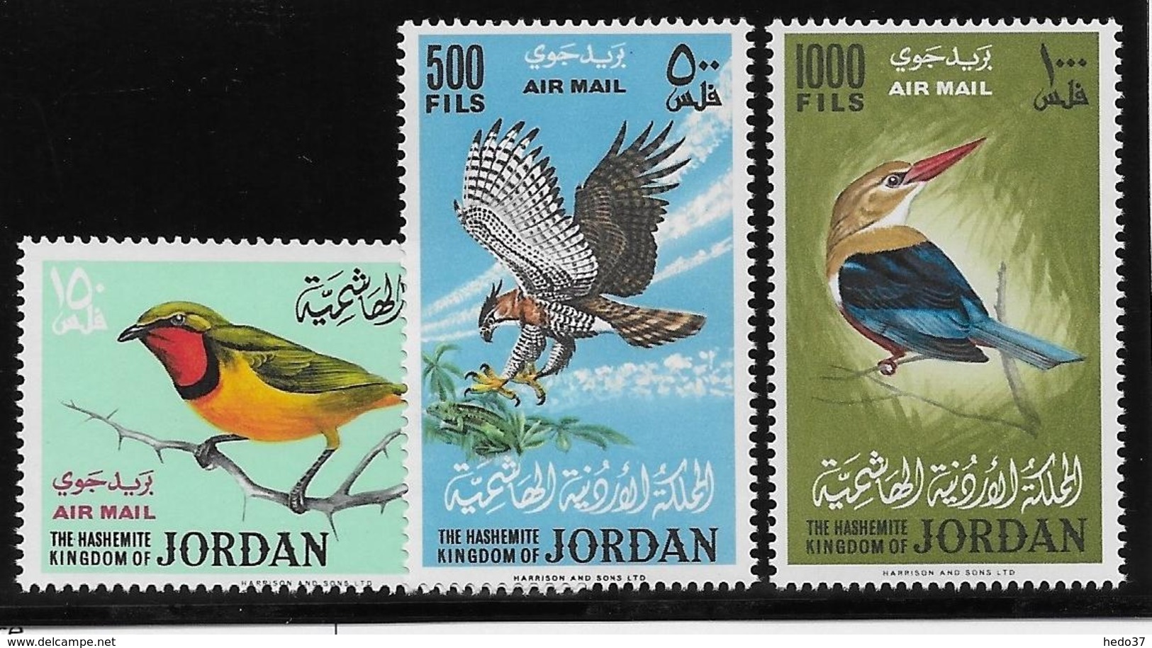 Jordanie Poste Aérienne N°25/27 - Oiseaux - Neuf ** Sans Charnière -  TB - Jordanie