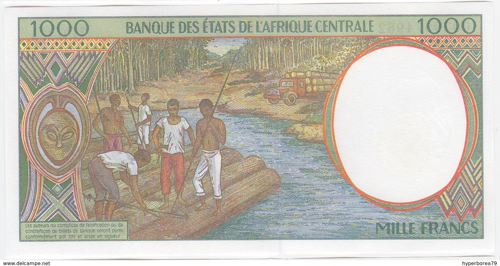 Central Africa ( Congo ) P 102C G - 1000 Francs 2000 - UNC - Repubblica Del Congo (Congo-Brazzaville)