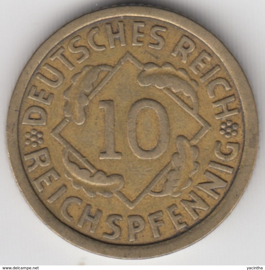 @Y@    Duitsland   10 Pfennig  1929 A   (D14) - 10 Pfennig