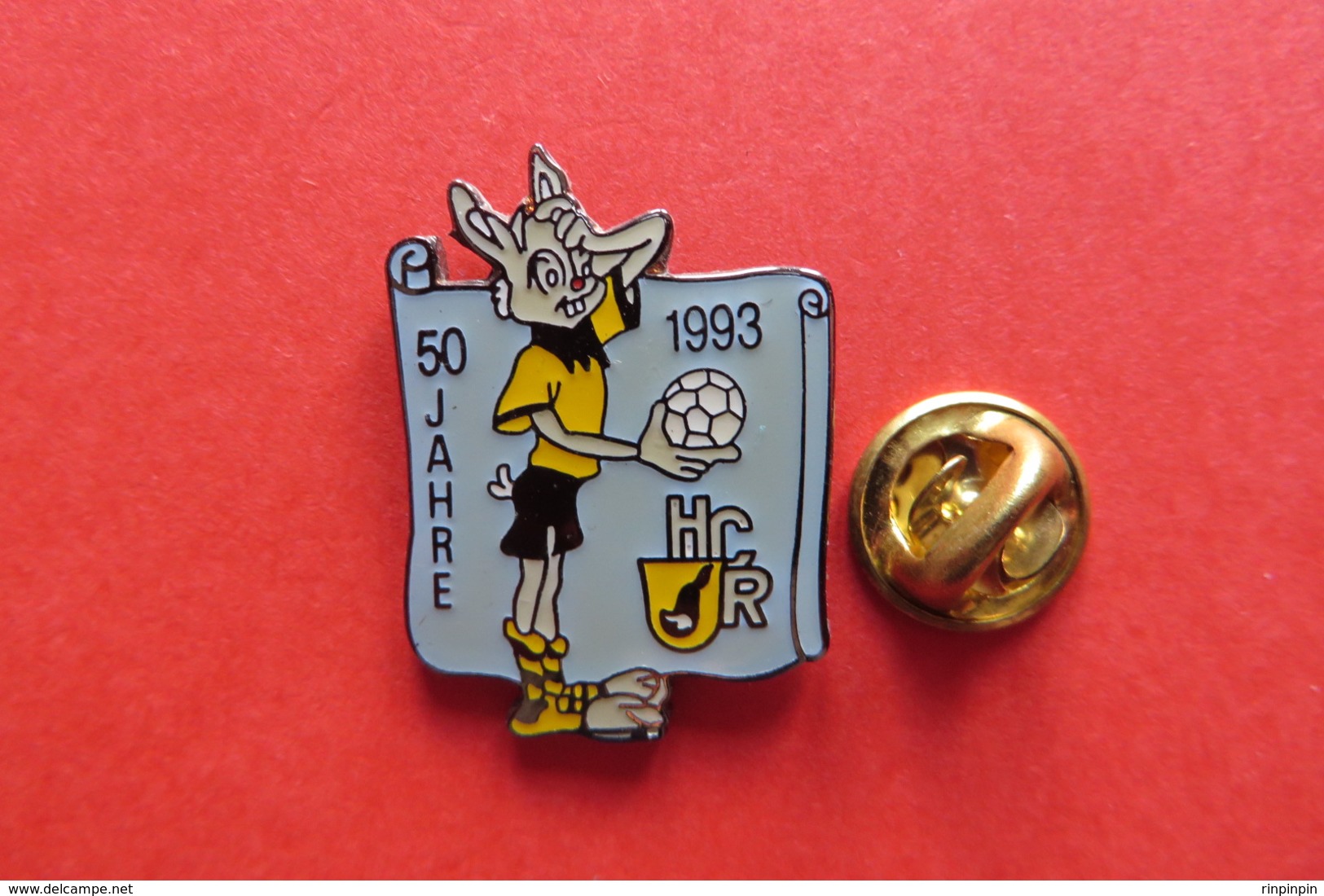 Pin's,Sports Handball,HCR ROMANSHORN,Suisse,1993,lapin,Hase - Handball