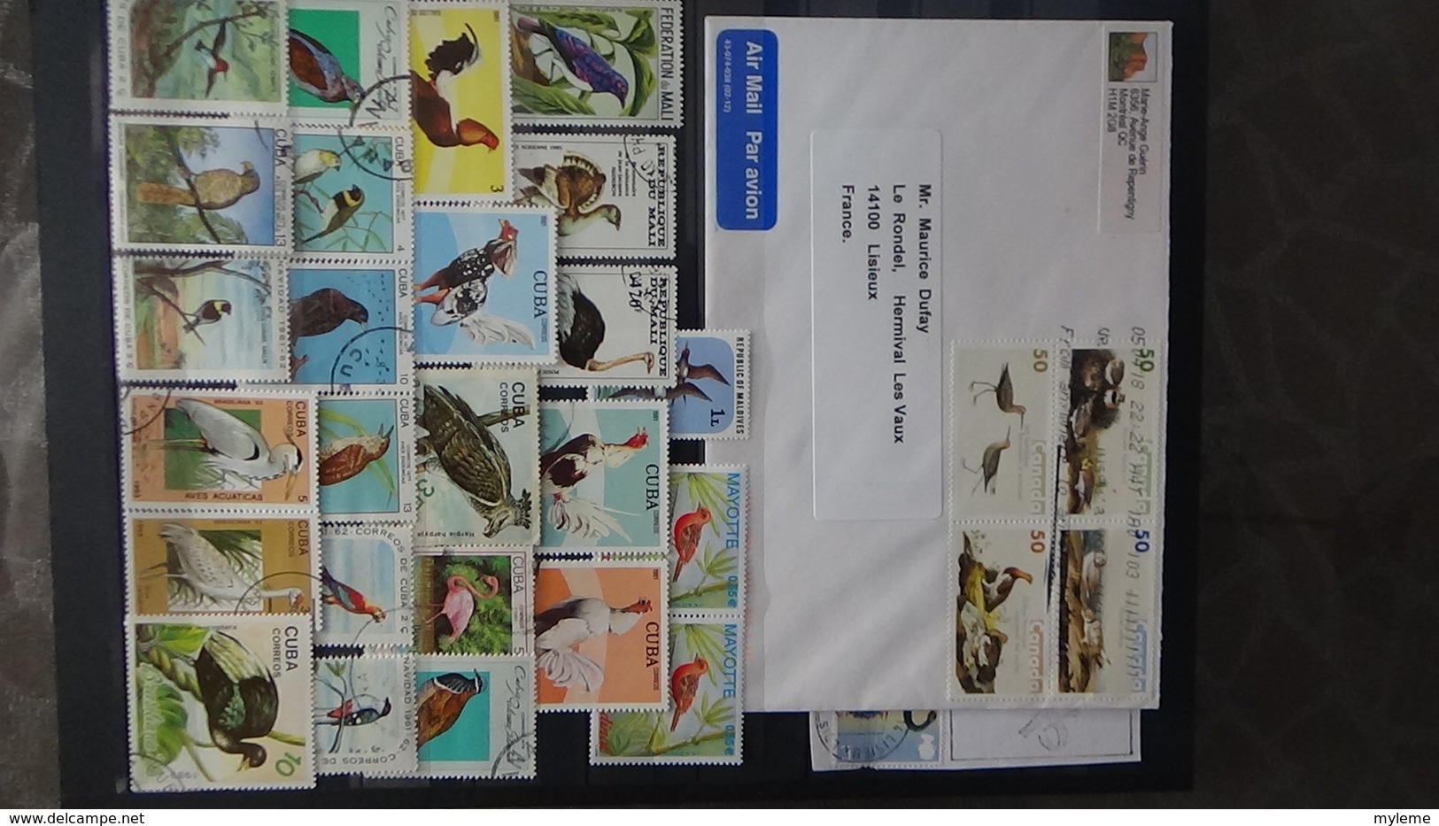 Belle thématiques sur les oiseaux . Plusieurs dizaines de timbres et 33 photos !!!