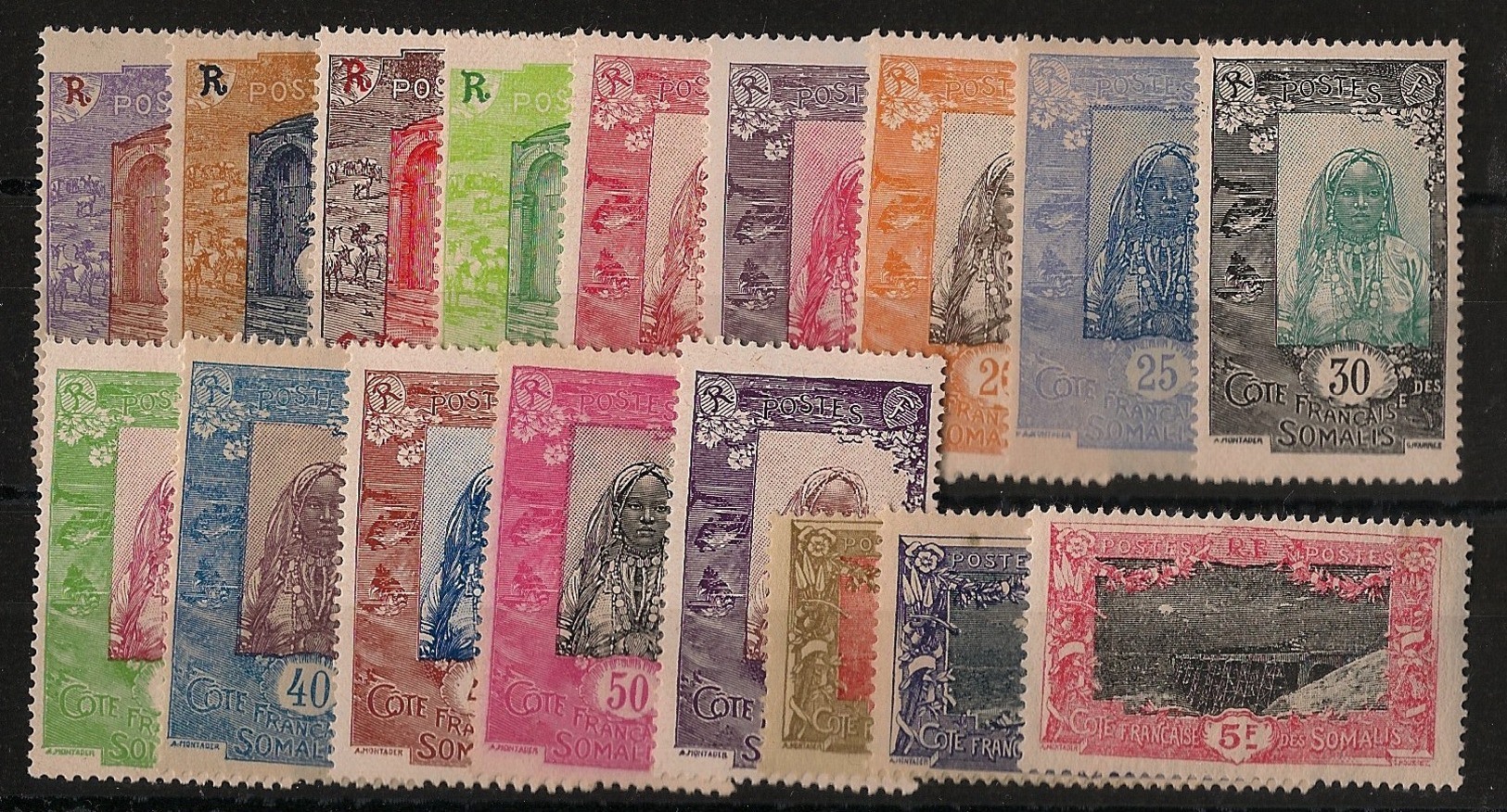 Cote Des Somalis - 1915-16 - N°Yv. 83 à 99 - Série Complète - Neuf * / MH VF - Unused Stamps