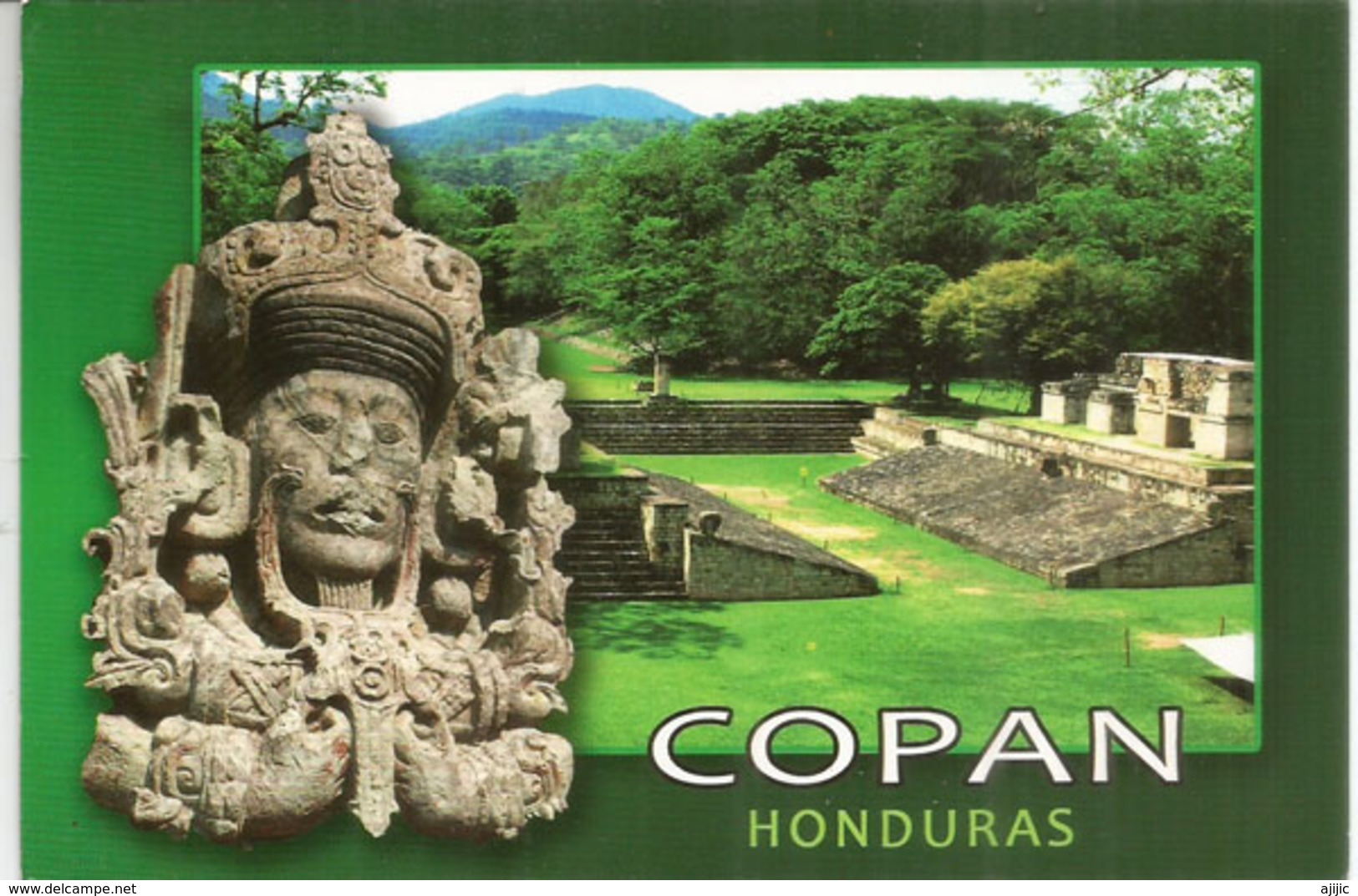 UPAEP 2016, Ruinas De Copan.Honduras,, Sur Carte Postale Adressée Andorra, Avec Timbre à Date Arrivée - Honduras