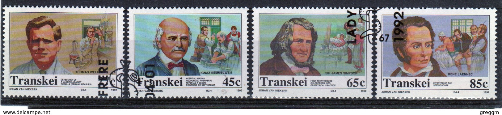 Transkei 1992 Set Of Stamps To Celebrate Celebrities Of Medicine 7th Series. - Transkei