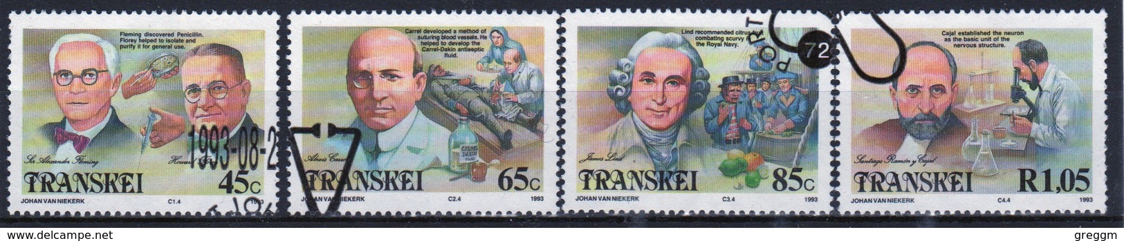 Transkei 1993 Set Of Stamps To Celebrate Celebrities Of Medicine 8th Series. - Transkei