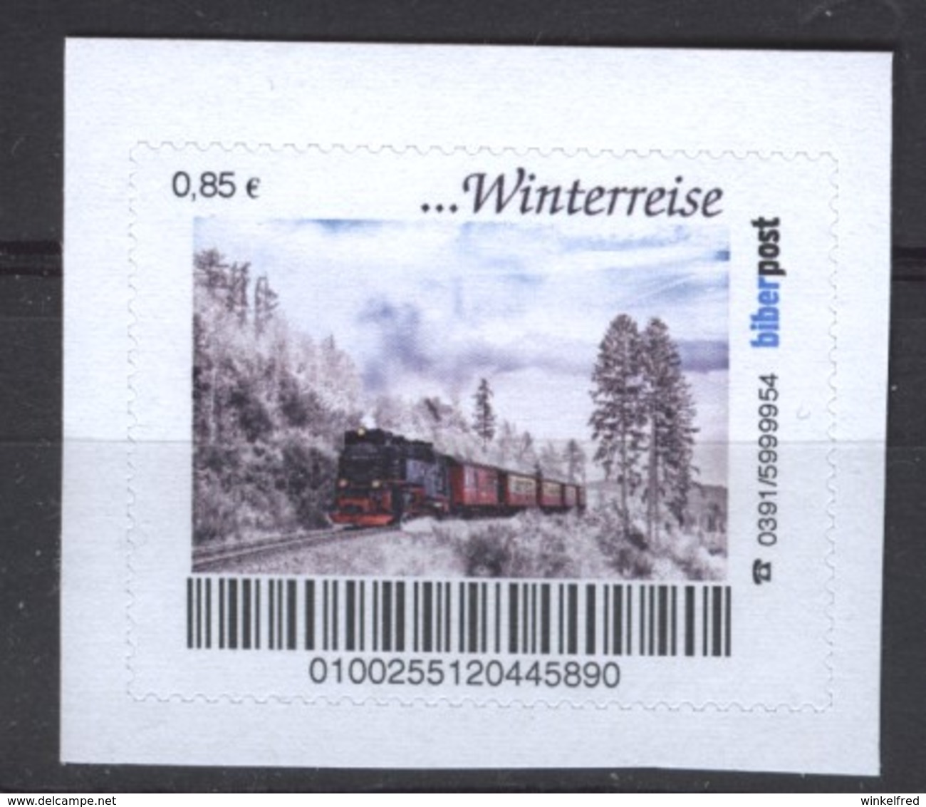 Biber Post Winterreise (Zug Mit Dampflok) (85) G798 - Posta Privata & Locale
