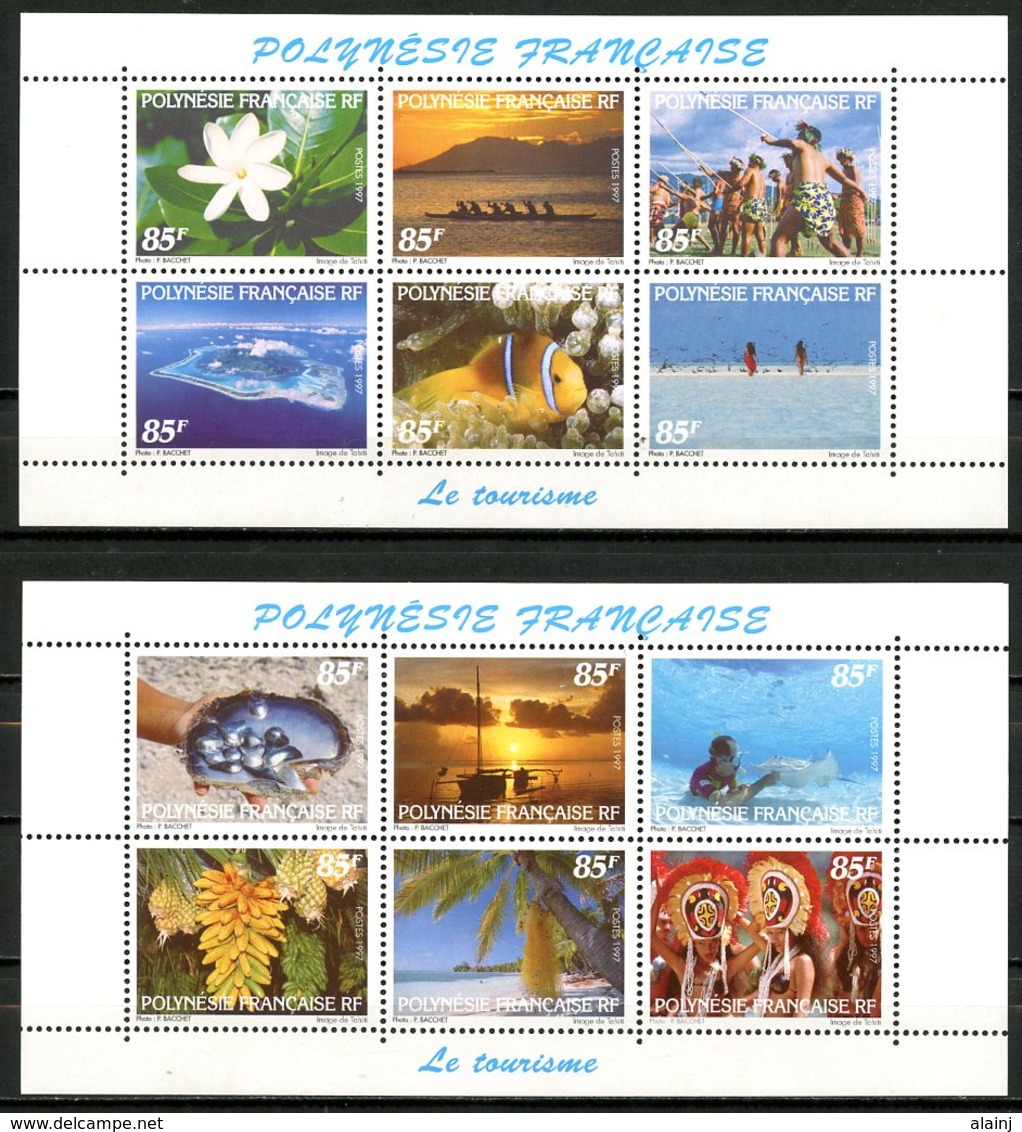 Polynésie   Y&T  536 - 547  XX   ---     MNH  --  Superbes Feuillets   --  Jamais Pliés... - Neufs