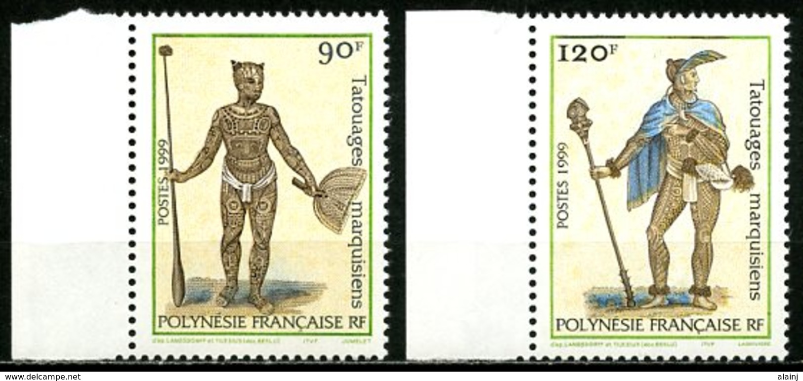 Polynésie   Y&T  584 - 585  XX   ---     MNH  --  TTB... - Neufs