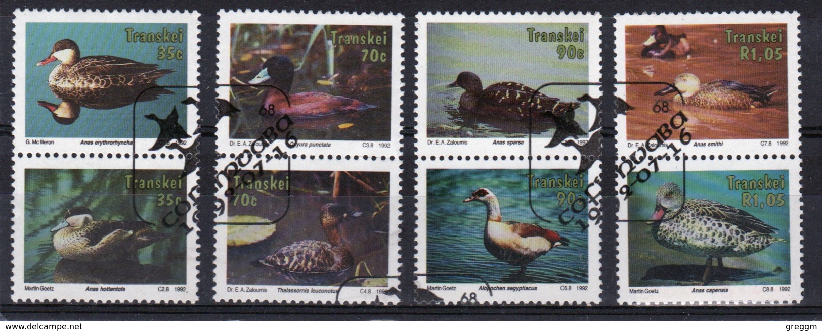 Transkei 1992 Set Of Stamps To Celebrate Waterfowl. - Transkei