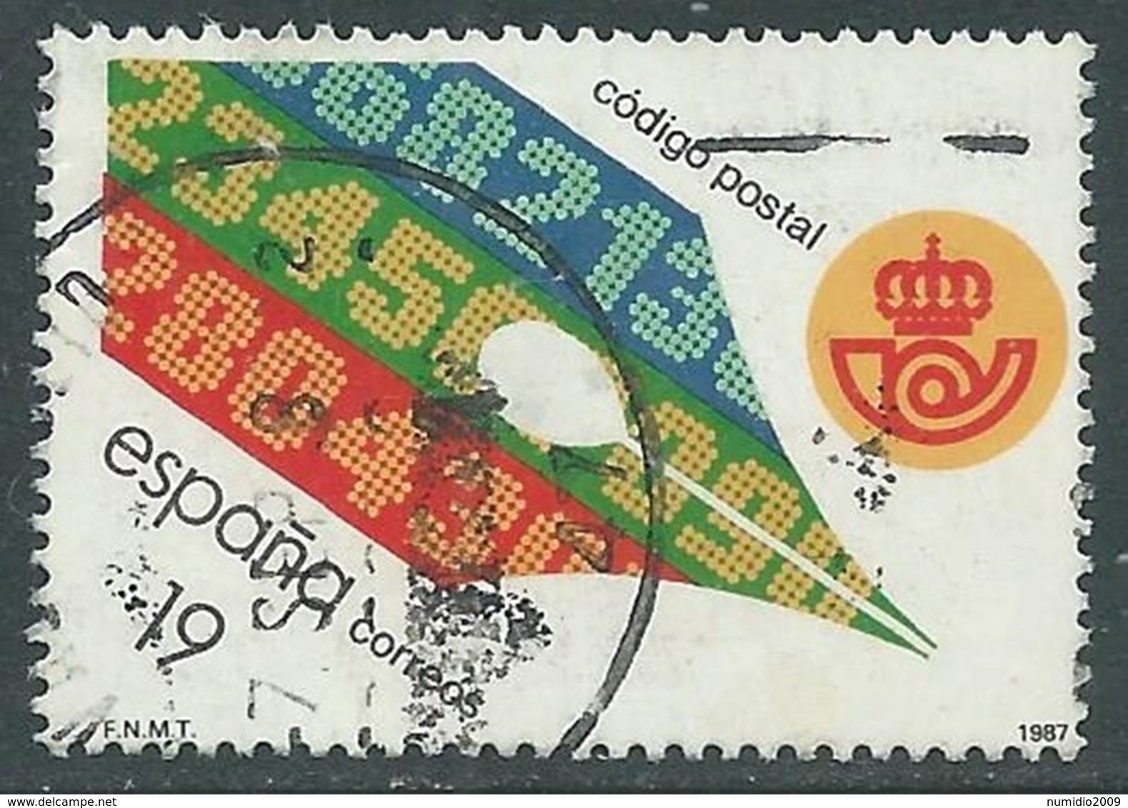 1987 SPAGNA USATO CODICE POSTALE - F16-7 - Usati