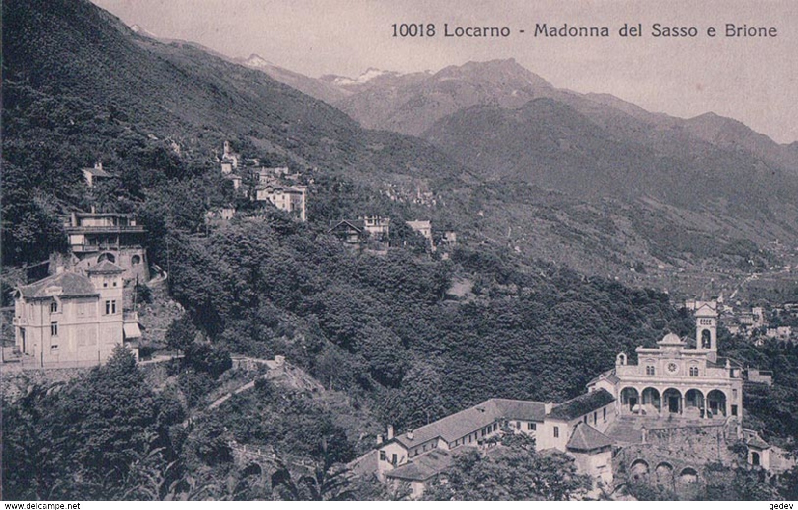 Locarno, Madonna Del Sasso E Brione (10018) - Brione Sopra Minusio