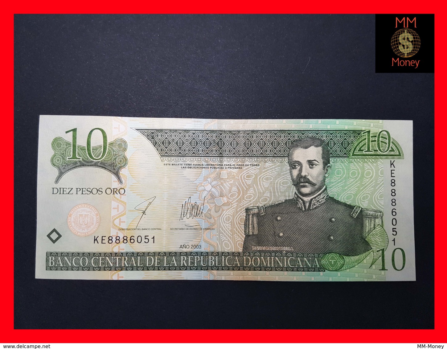 DOMINICANA 10 Pesos Oro 2003  P. 168 C  UNC - Dominicaine