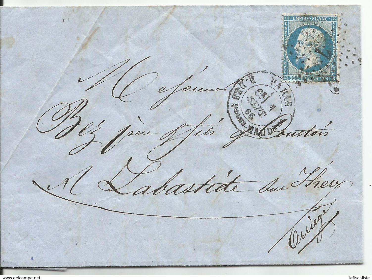 Etoile De Paris N° 7 Variété Rare HAUD (sans Le "R") - 1849-1876: Période Classique