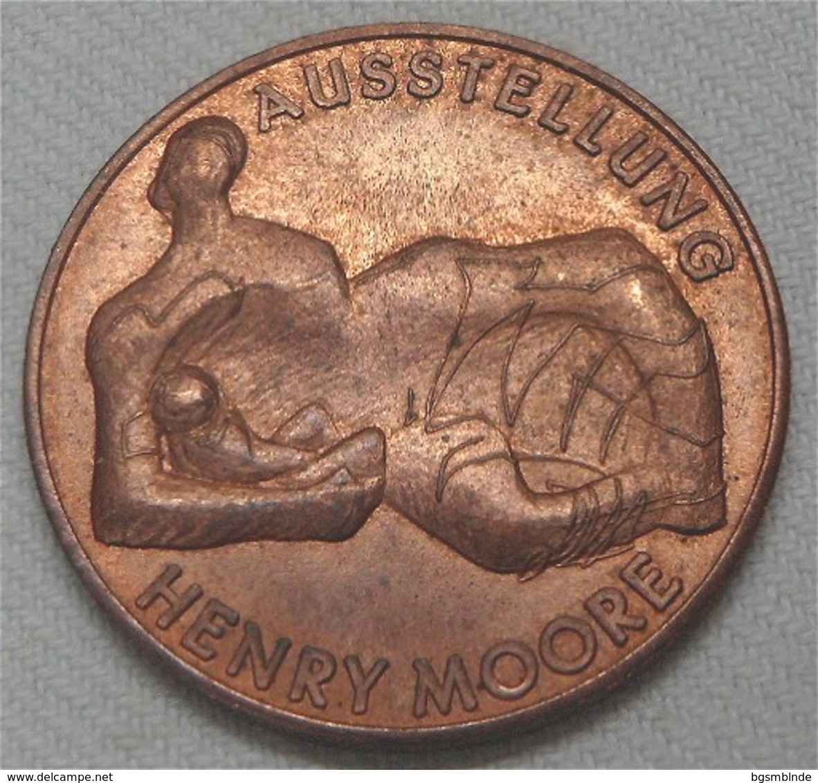 Medaille "Henry Moore" Galerie Ruf München - Pièces écrasées (Elongated Coins)