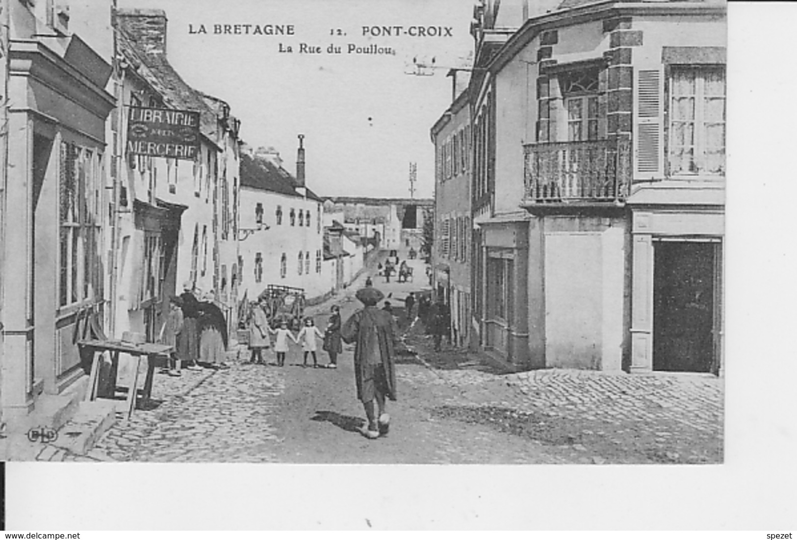 PONT-CROIX : La Rue Du Poullou - Pont-Croix