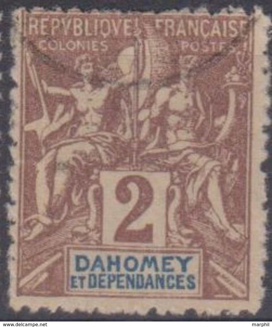 Dahomey 1901 2c MiN°7 (o) - Benin – Dahomey (1960-...)