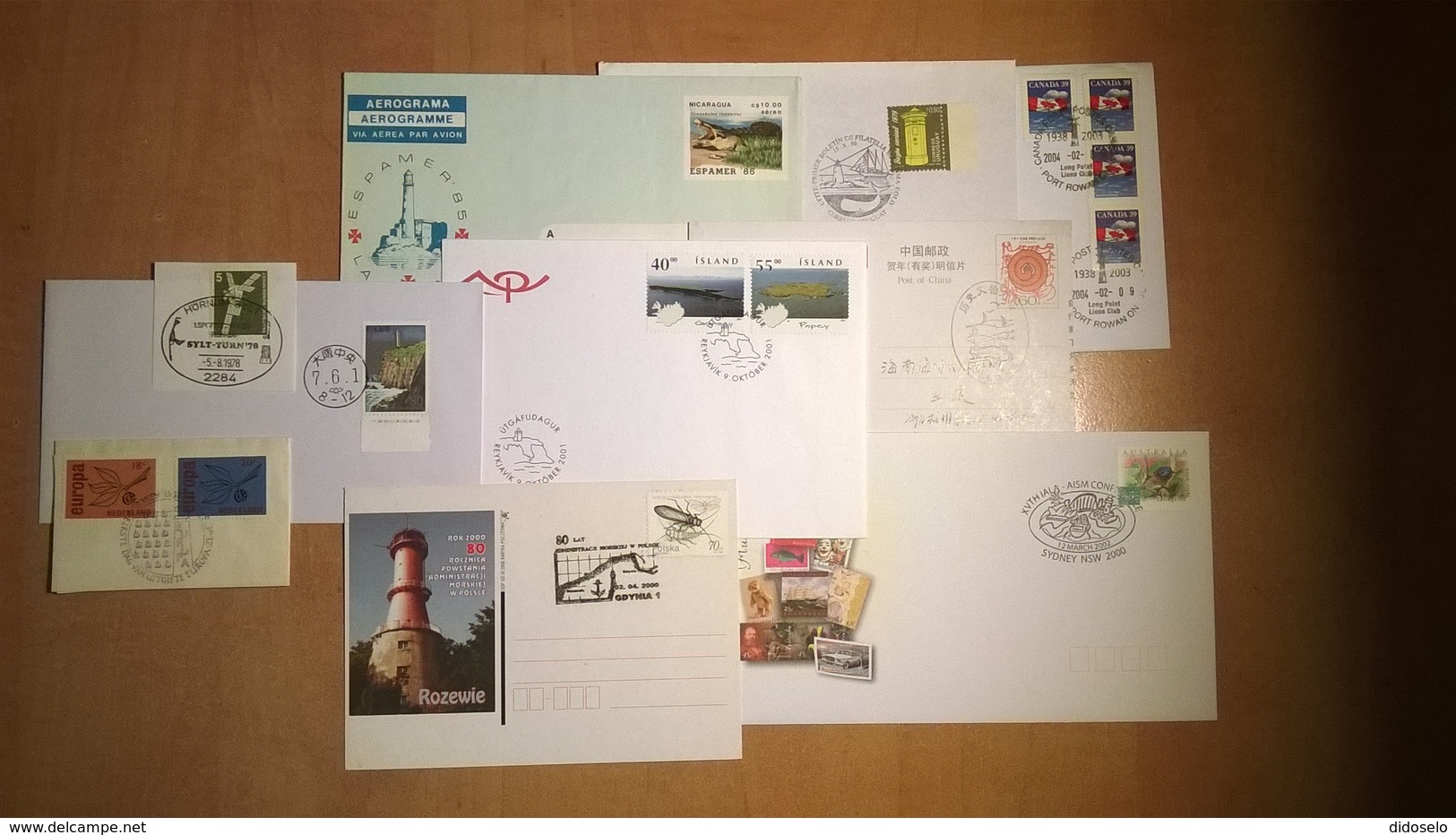 Worldwide - Lot Of 10 Lighthouse Topic Covers, Cancels,cards.... - Phares