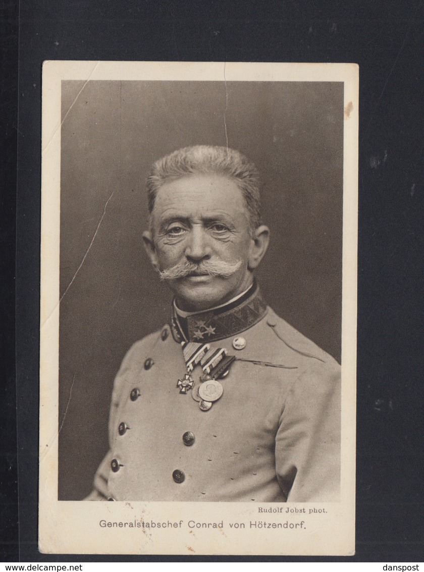 KuK AK Conrad Von Hötzendorf 1914 Mangelhaft - Characters