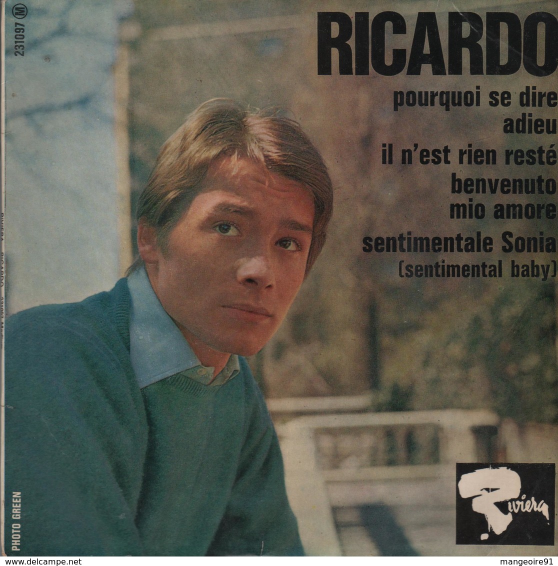 Disque 45 Tours RICARDO - 1965 - Musique De Films