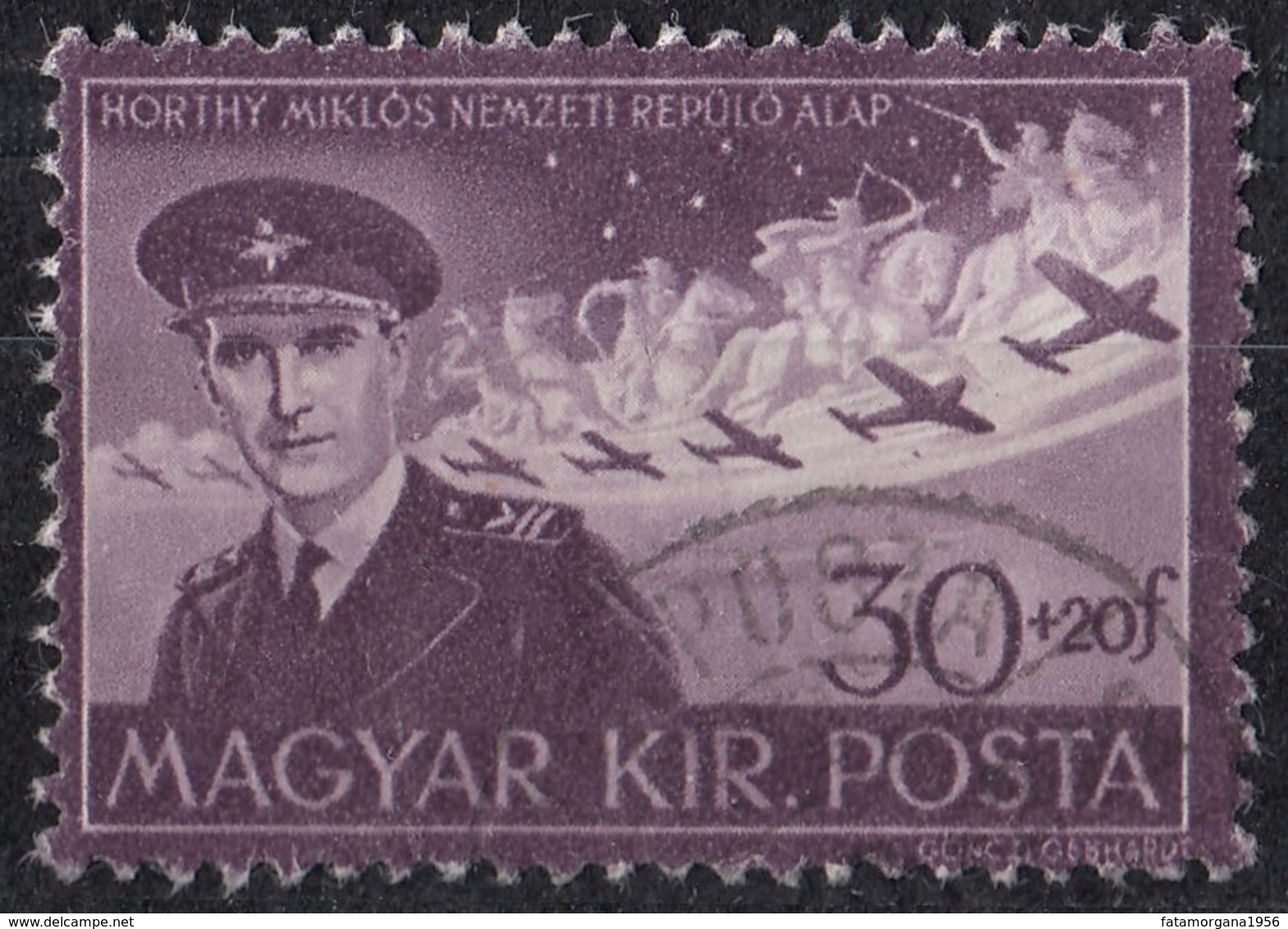 UNGHERIA - 1943 -  Due Valori Usati Di Posta Aerea Yvert: 53 E 57. - Usati