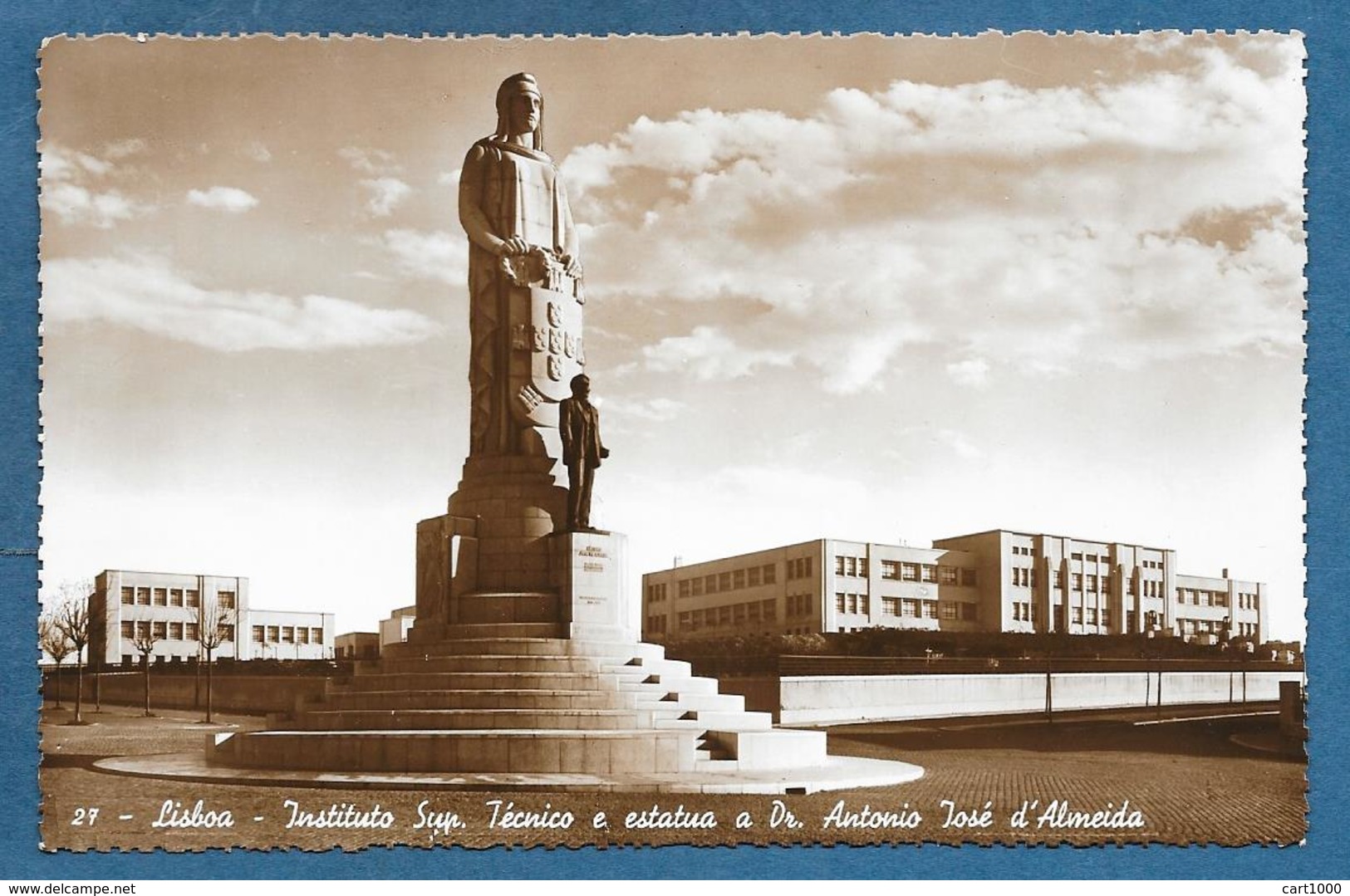 LISBOA INSTITUTO SUP. TECNICO ESTATUA A. JOSE' D'ALMEIDA UNUSED - Lisboa