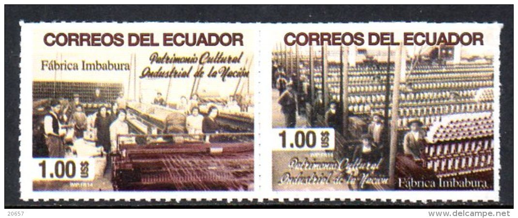 Equateur Ecuador 2515/16 Usine Textile - Textile