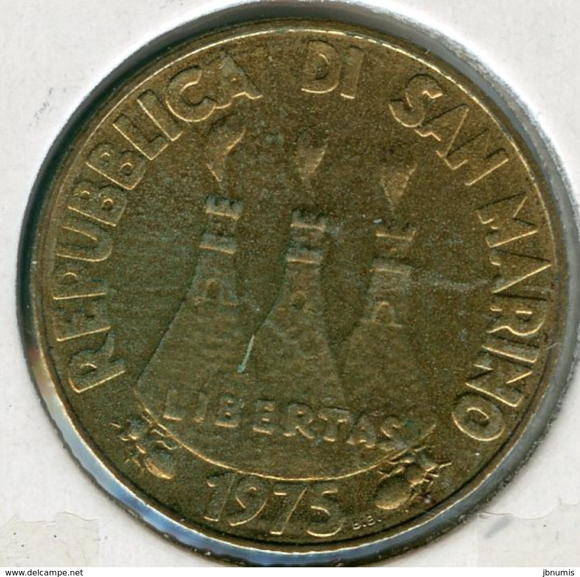 San Marin Marino 20 Lire 1975 FAO Oiseaux KM 44 - Saint-Marin