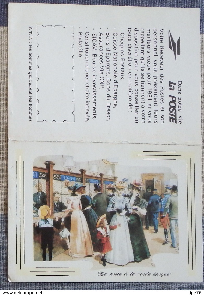 Petit Calendrier De Poche 1981 La Poste "la Poste à La Belle Epoque " - Petit Format : 1981-90