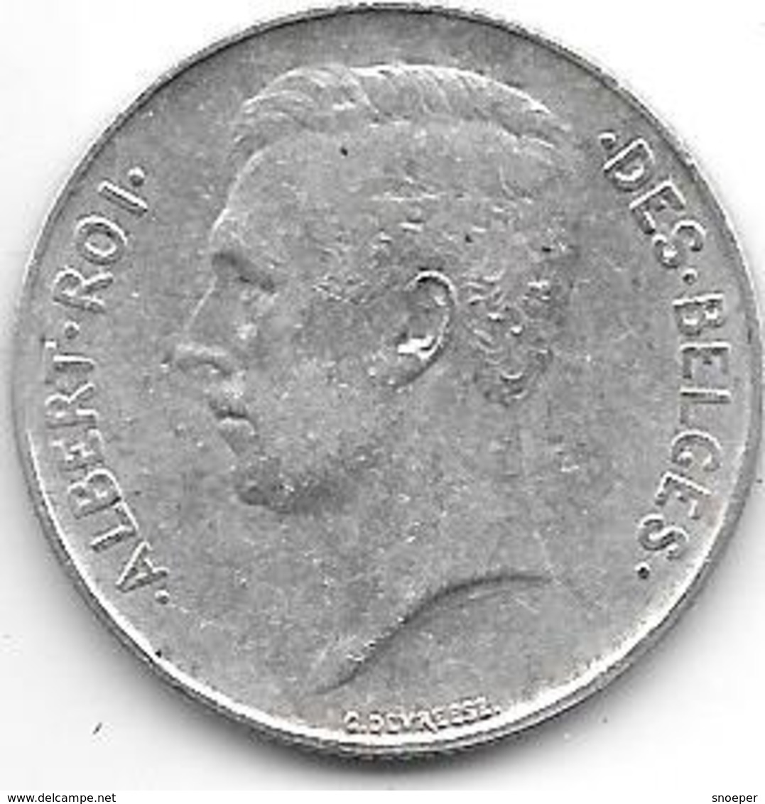 Belguim 1 Franc  Albert I 1914 French   Xf+ - 1 Franc