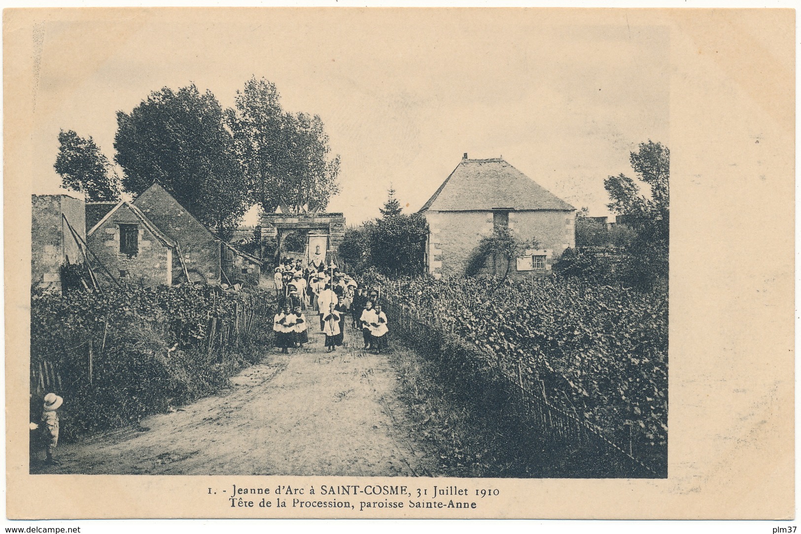 LA RICHE - Jeanne D'Arc à Saint Cosme, 1910 - Tête De La Procession - La Riche