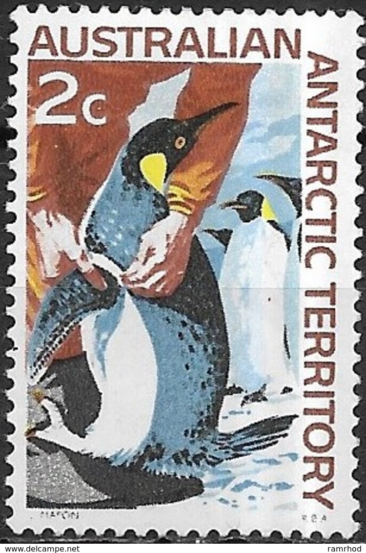 AUSTRALIAN ANTARCTIC TERRITORY 1966 Antarctic Scenery -2c - Emperor Penguins MH - Unused Stamps
