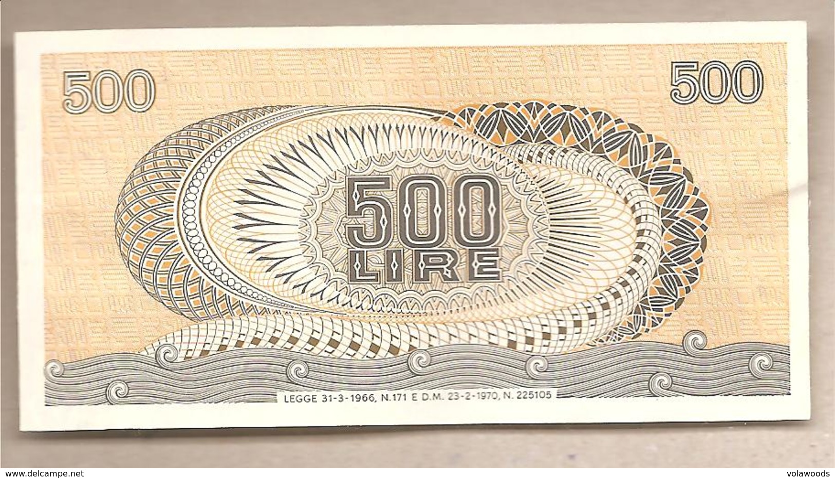 Italia - Banconota Non Circolata SPL Da 500 Lire "Aretusa" - 1970 - 500 Lire