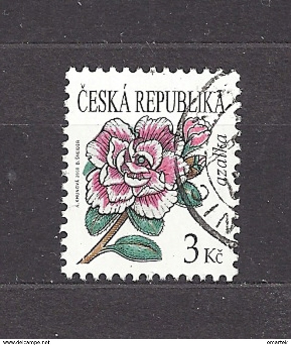 Czech Republic 2008 Gest ⊙ Mi 553 Sc 3364 Flowers Azalea. C5 - Gebraucht