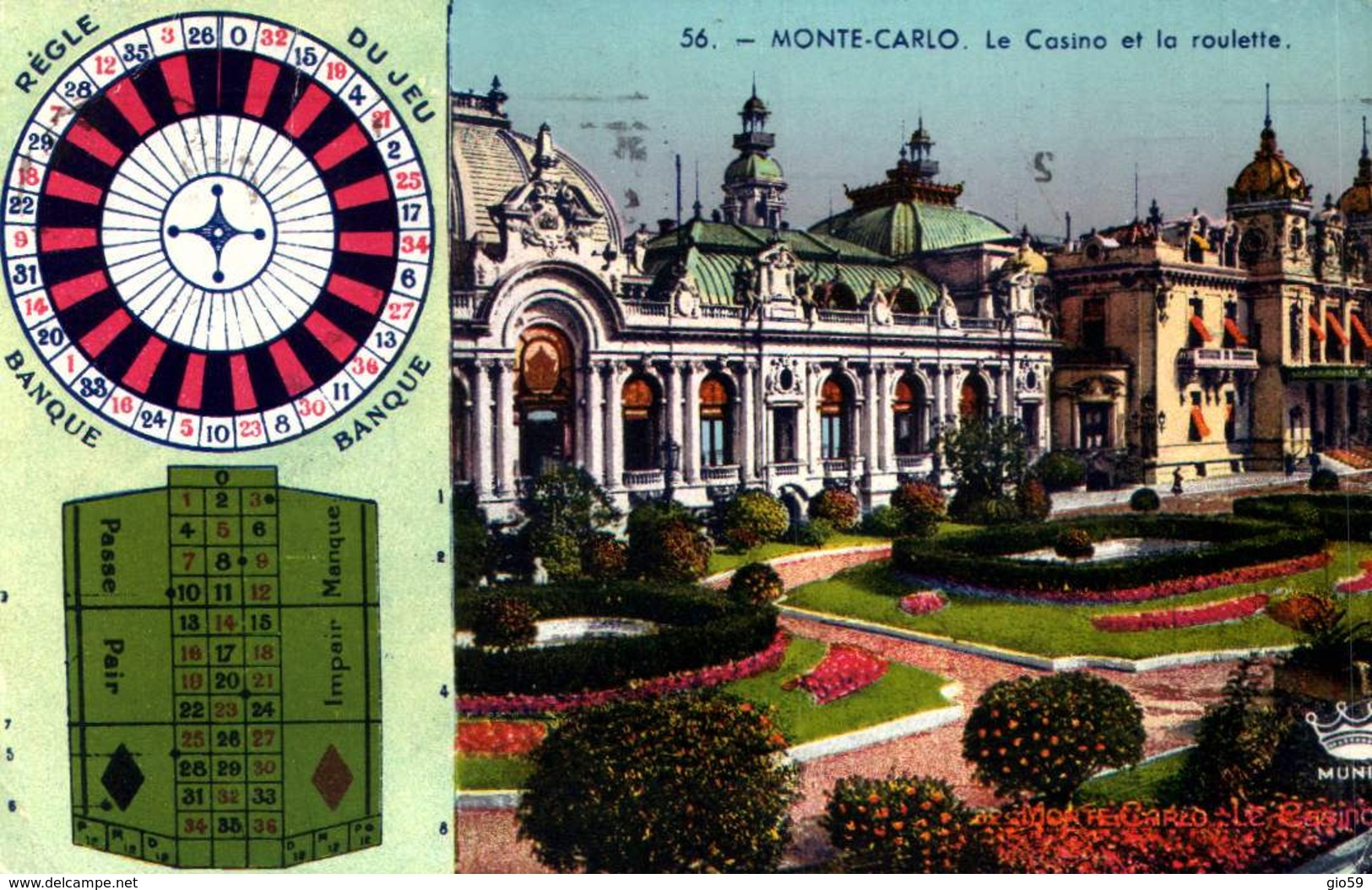 MONACO / 20 CARTES POSTALES PETIT FORMAT / MONACO /LOT  800/ 7