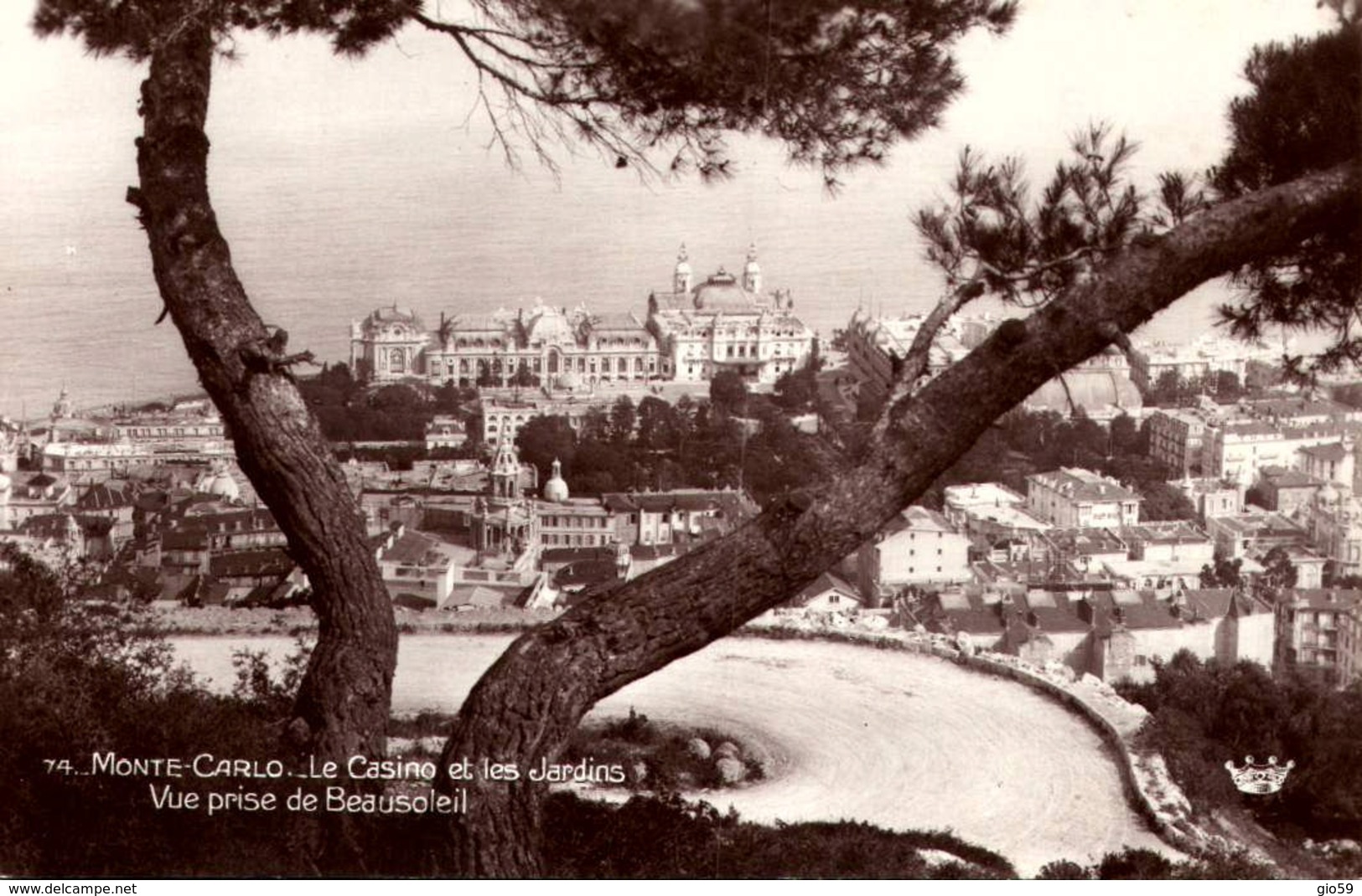 MONACO / 20 CARTES POSTALES PETIT FORMAT / MONACO /LOT  800/ 7