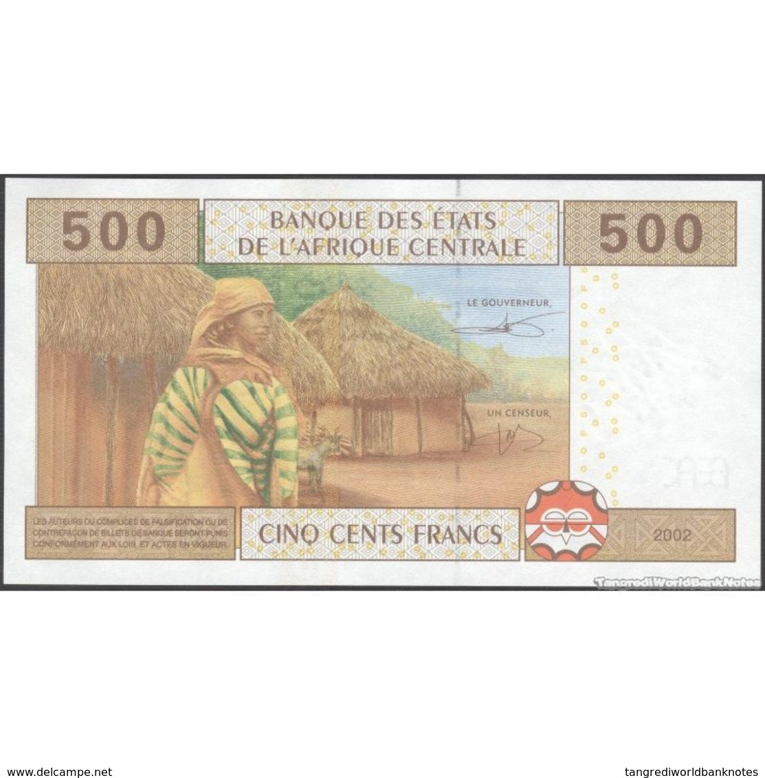 TWN - GABON (C.A.S.) 406Ac6 - 500 Francs 2002 (2015) UNC - Gabon