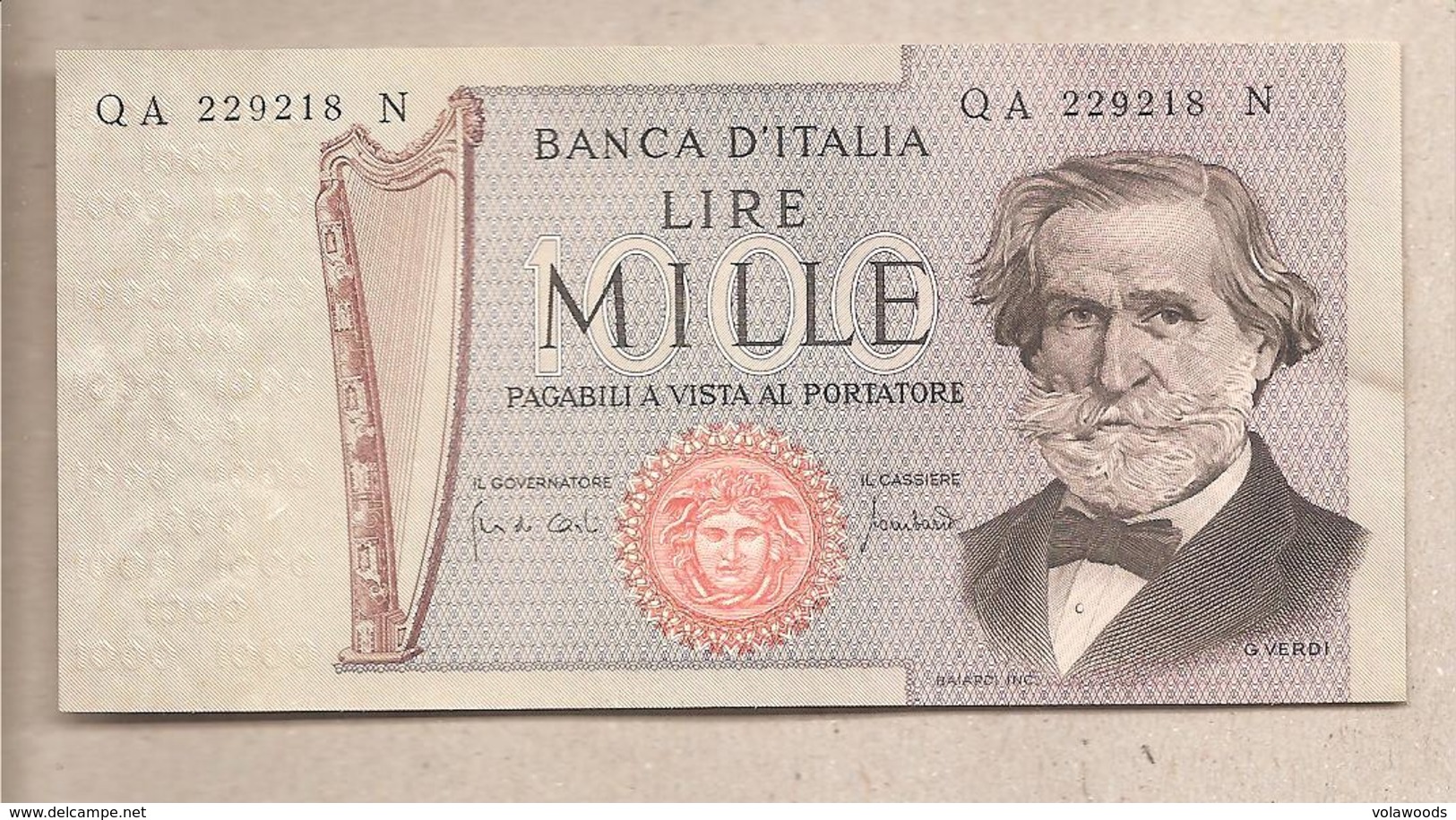 Italia - Banconota Non Circolata SPL Da 1000 Lire "Verdi II° Tipo" P-101a - 1969 #19 - 1000 Lire