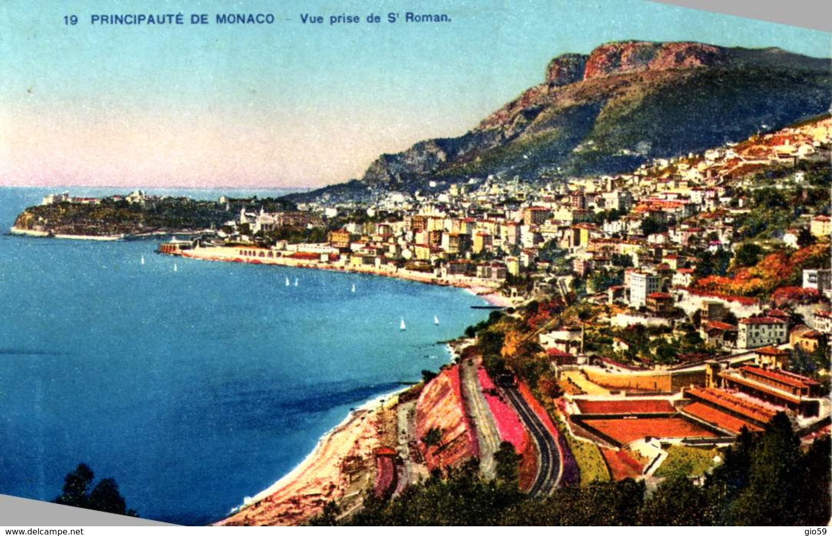 MONACO / 20 CARTES POSTALES PETIT FORMAT / MONACO /LOT  800/ 8