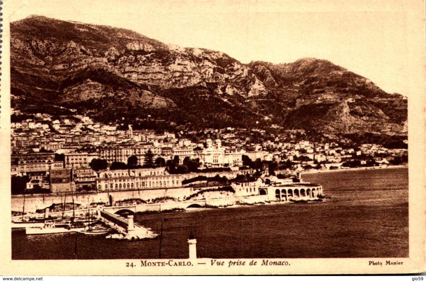 MONACO / 20 CARTES POSTALES PETIT FORMAT / MONACO /LOT  800/ 8